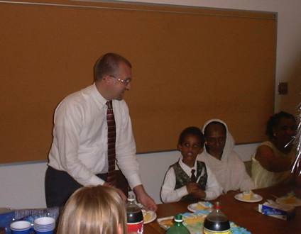 Dr. Limbach Serving Cake